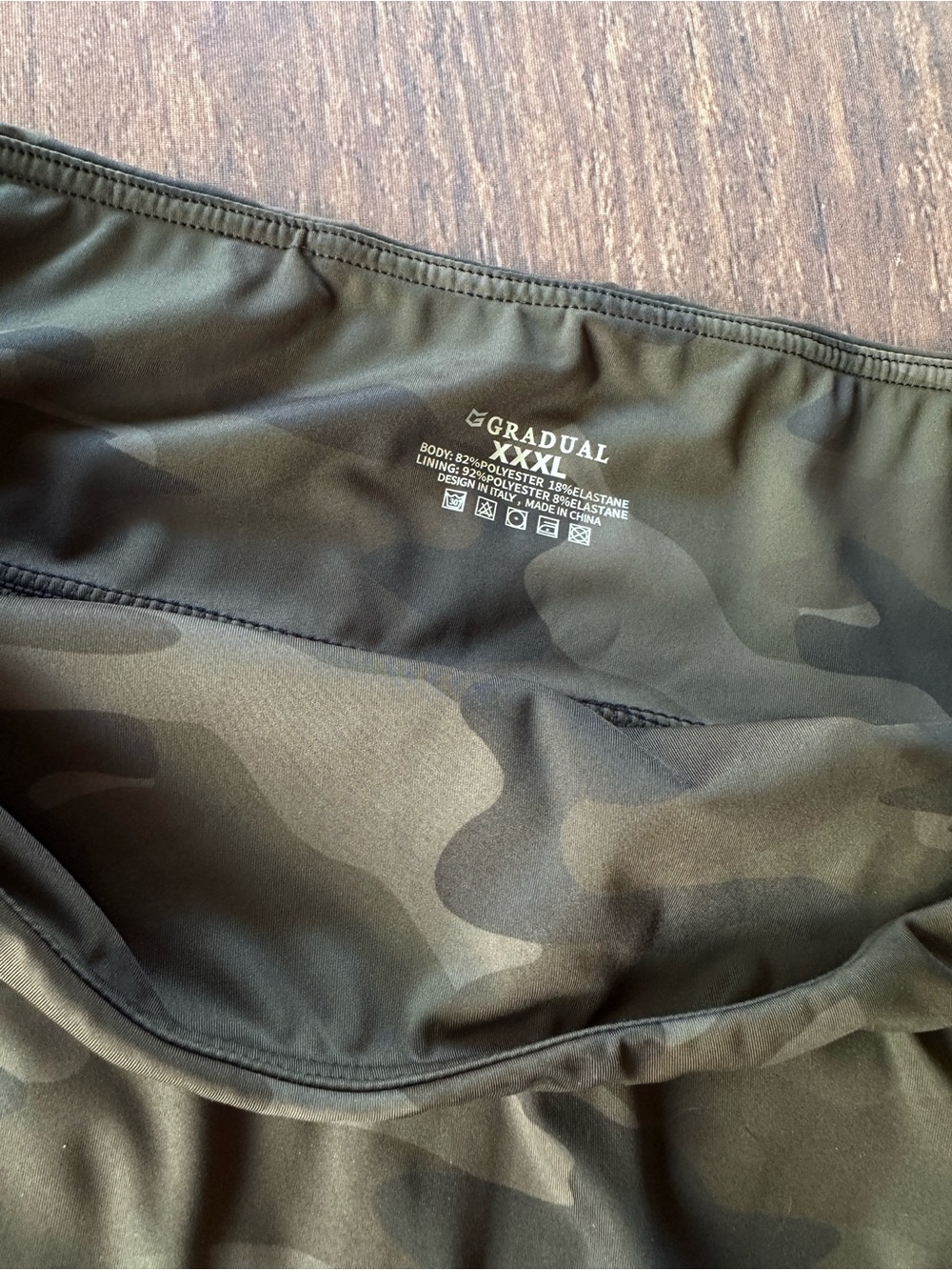 Gradual Camo Skort in Olive/Khaki